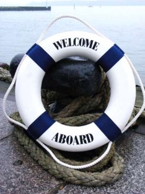 Welcome Aboard Life Ring