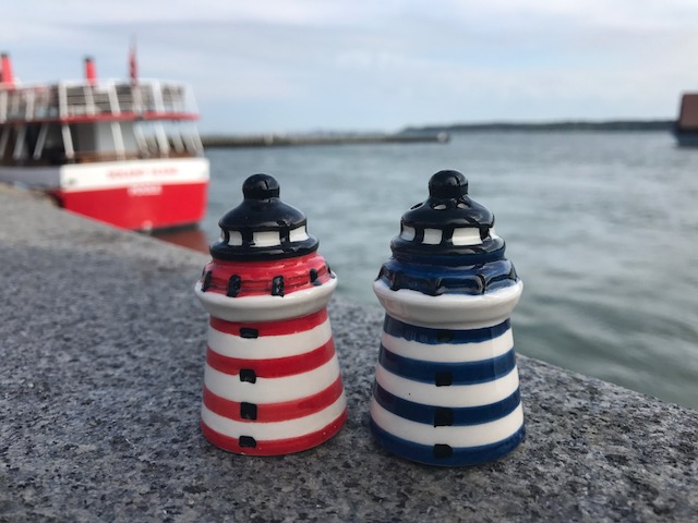 Lighthouse salt and pepper pots