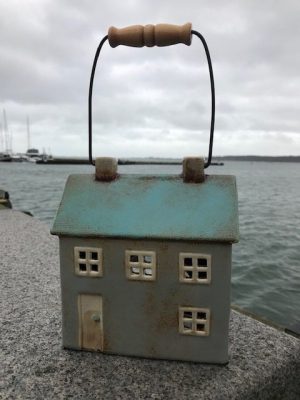 Ceramic Beachside House Lantern