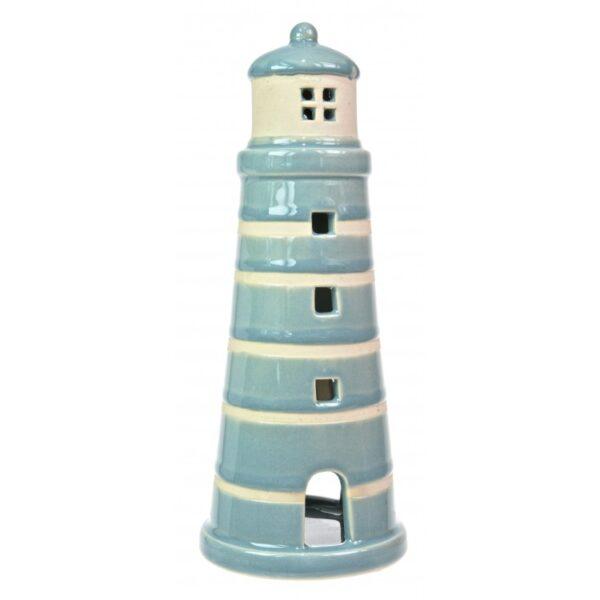 Ceramic Lighthouse Tealight Holder – Dorset Gifts – Nautical gift shop ...