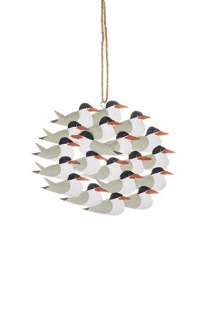 flock of terns on rped hanger