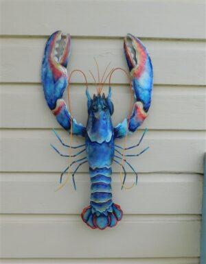 blue lobster wall art, lobster art, lobster,