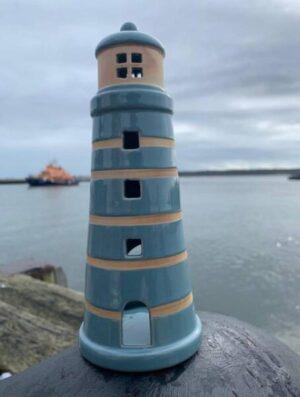 Ceramic Lighthouse Tealight Holder