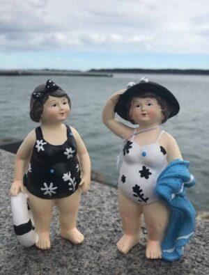 Two Debonair Seaside Ladies