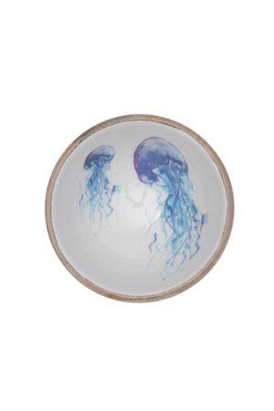 Jellyfish Wooden Mango Bowl
