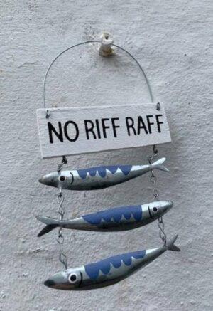 Mackerel Tin Riff Raff Sign