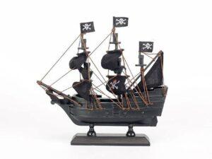 Black Pirate Ship Small