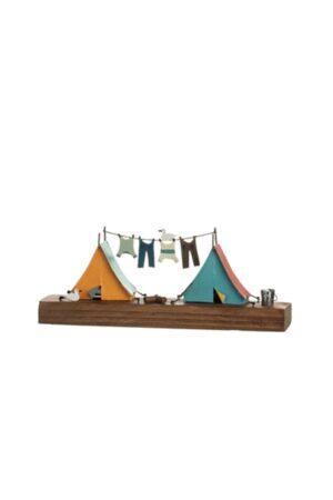 Seaside Campsite Wooden Scene