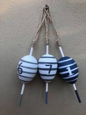Individual Striped Floats x 3