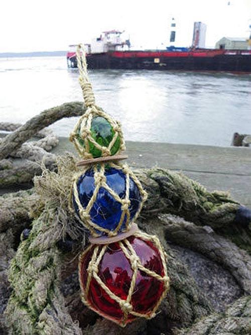 Triple Glass Floats 37cms